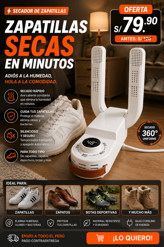 SECADOR DE ZAPATILLAS