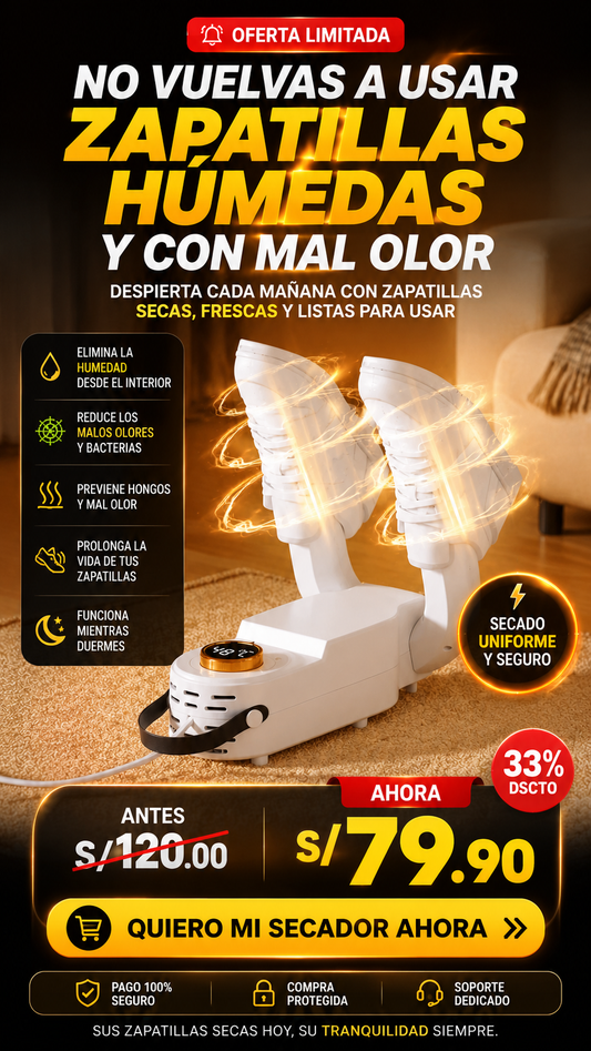 SECADOR DE ZAPATILLAS